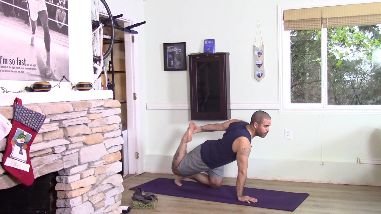 Yoga Poses for Swimmers - Modified Half Bow
