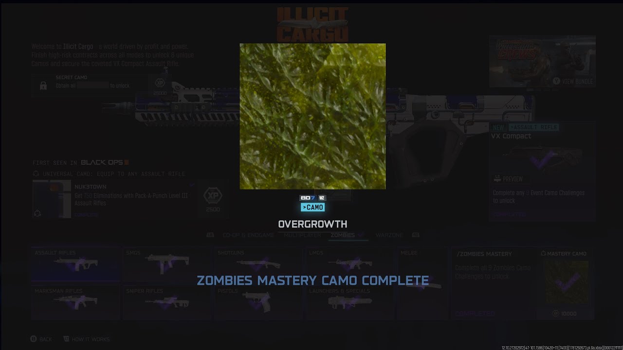 Overgrowth camo unlocked 
