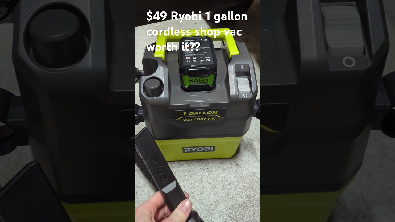 Can a $49 Ryobi cordless shop vac keep up with car detailing demands? #detailing #ryobi #autodetail