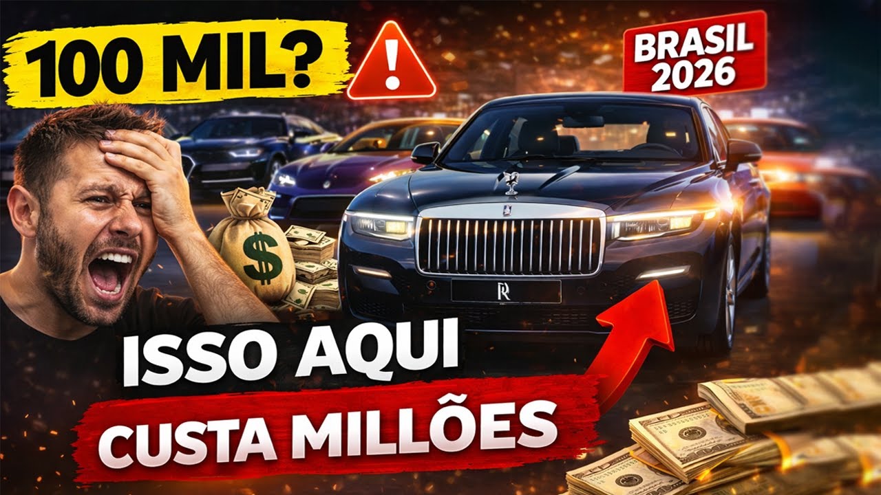 LUXO SEM LIMETE: os CARROS mais CAROS rodando no BRASIL em 2026