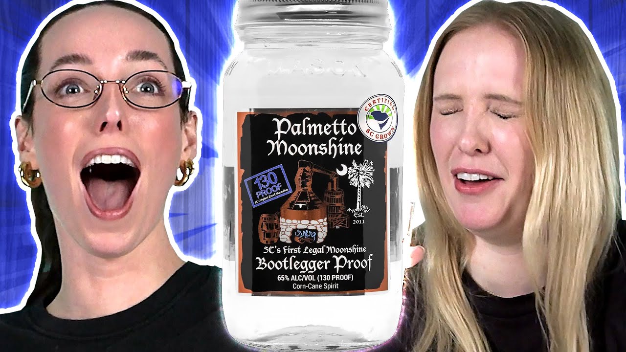 Irish People Try Strong American Moonshine (65%, 130 Proof)