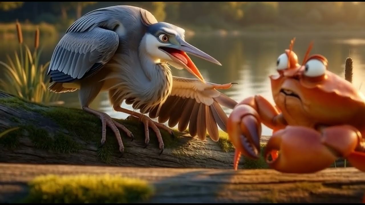 Don’t Trust Blindly: The Crane and the Crab #bedtimestories #wildlife #storytelling