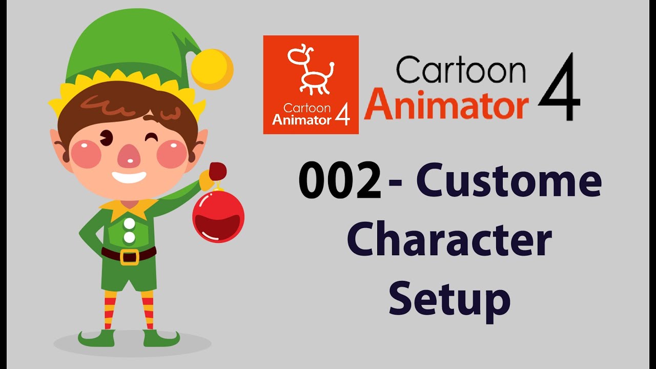 002 Character Santa Claus - Illustrator to Photoshop to CTA4 | Create Character | Cartoon Animator