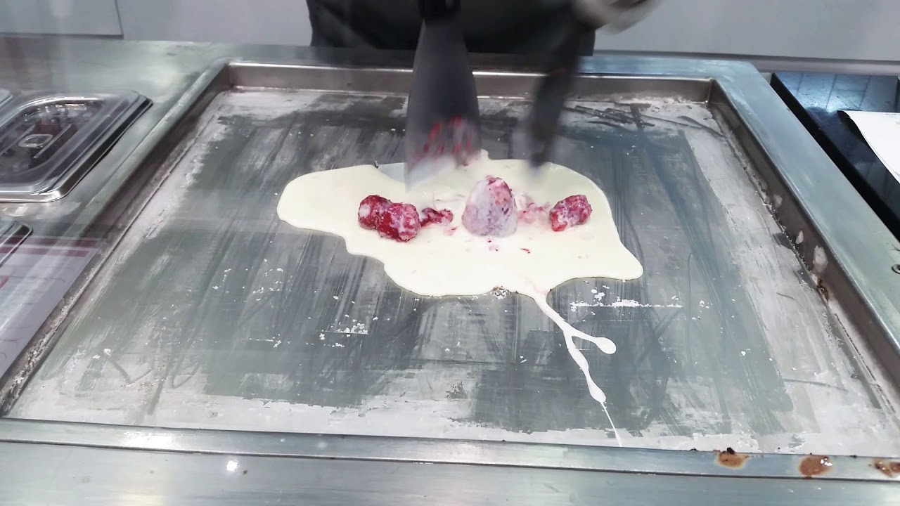 Helado a la plancha