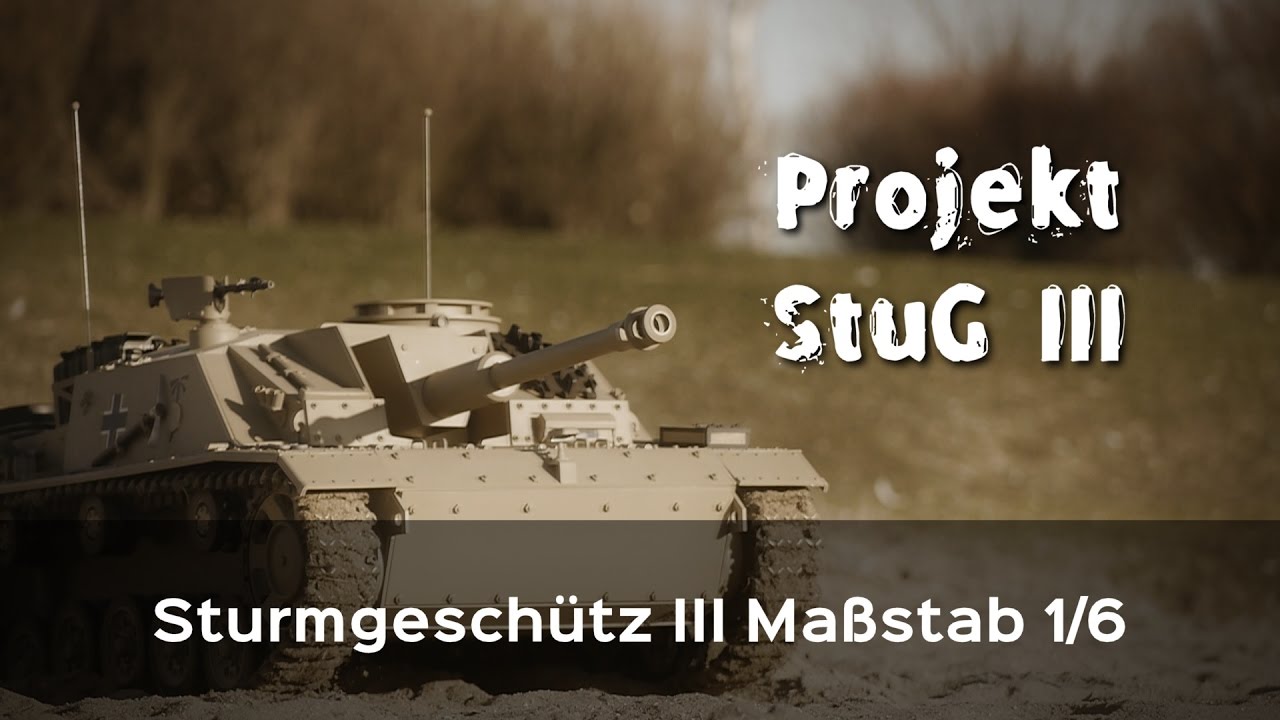 StuG III - Sturmgeschütz 3 - Scale 1/6  - RC German Tank - full metal