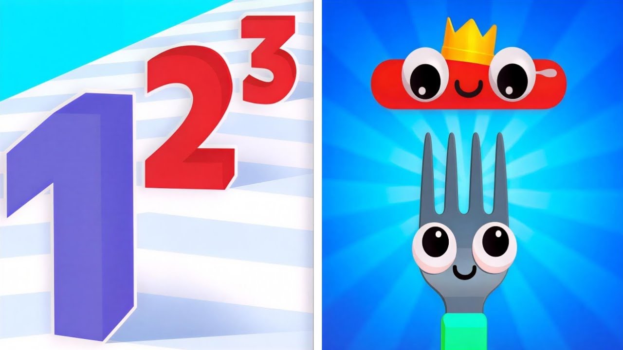 ❤️‍🩹Number Master  vs Fork N  Sausage - Max Levels Unlocked Speedrun Gameplay part#001