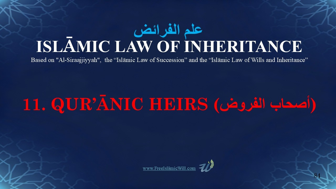11. QURĀNIC HEIRS