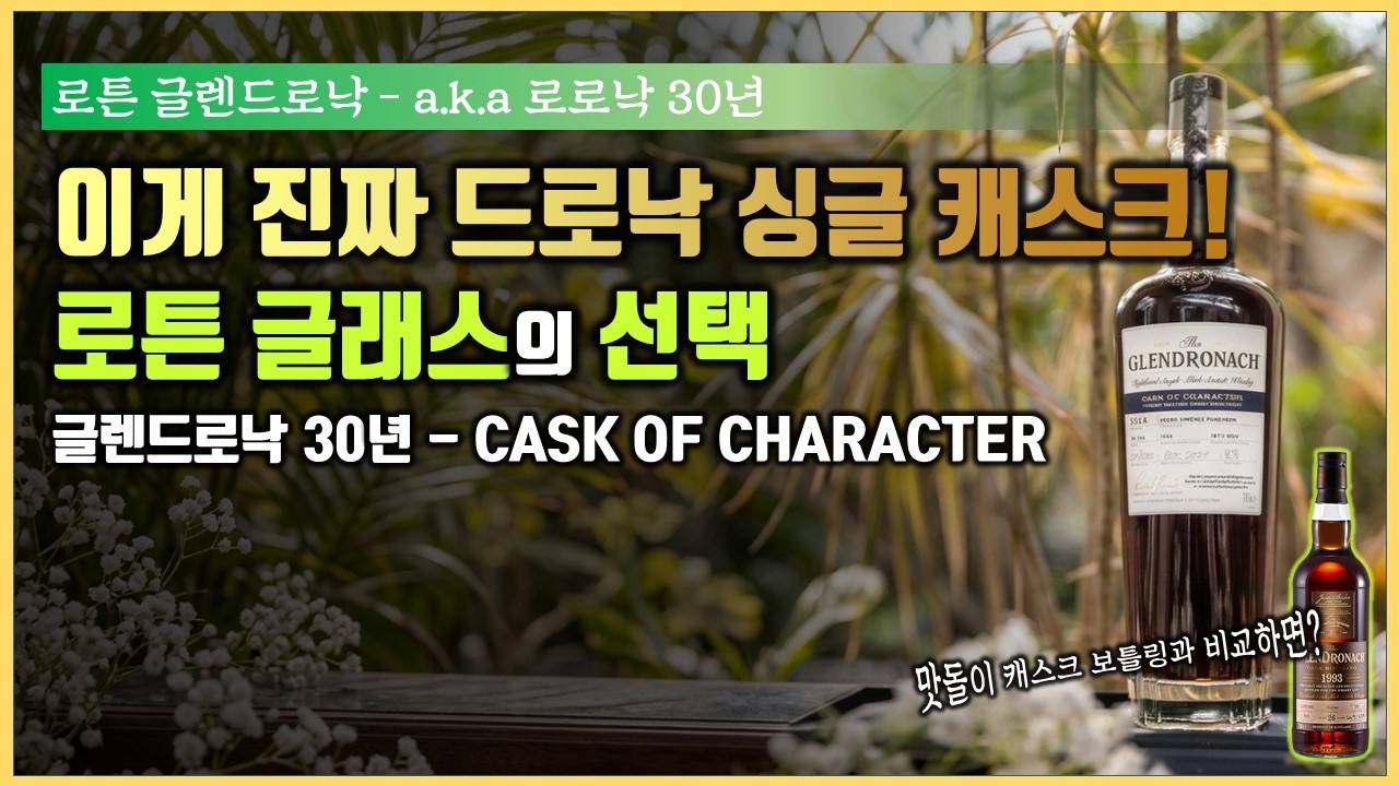 한국 한정판 30년 숙성 셰리 위스키?👀 로튼 글래스 글렌드로낙은 돈 값 할까?