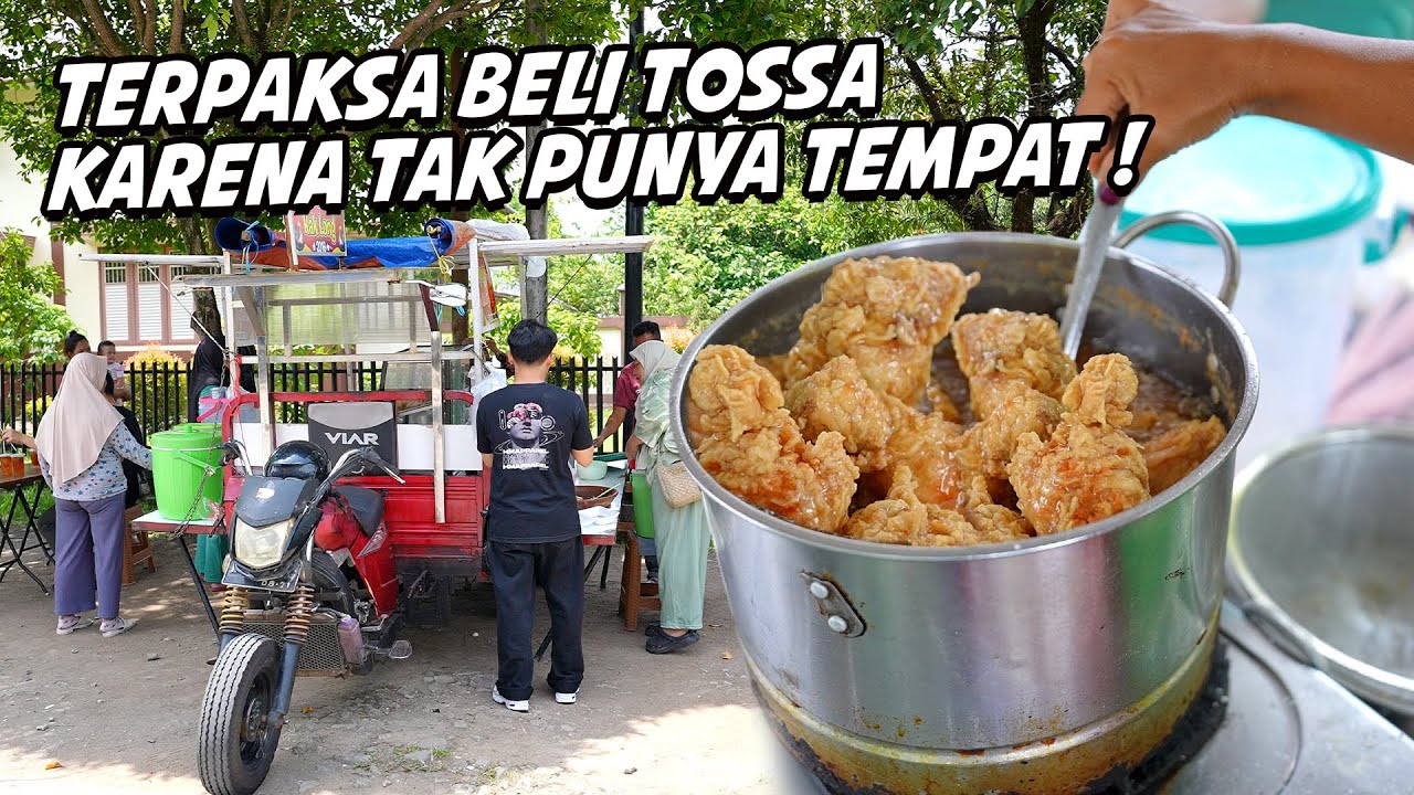 TOSSANYA JADI LAPAK AYAM KRISPI JADI RAME DI DEPAN SEKOLAHAN!