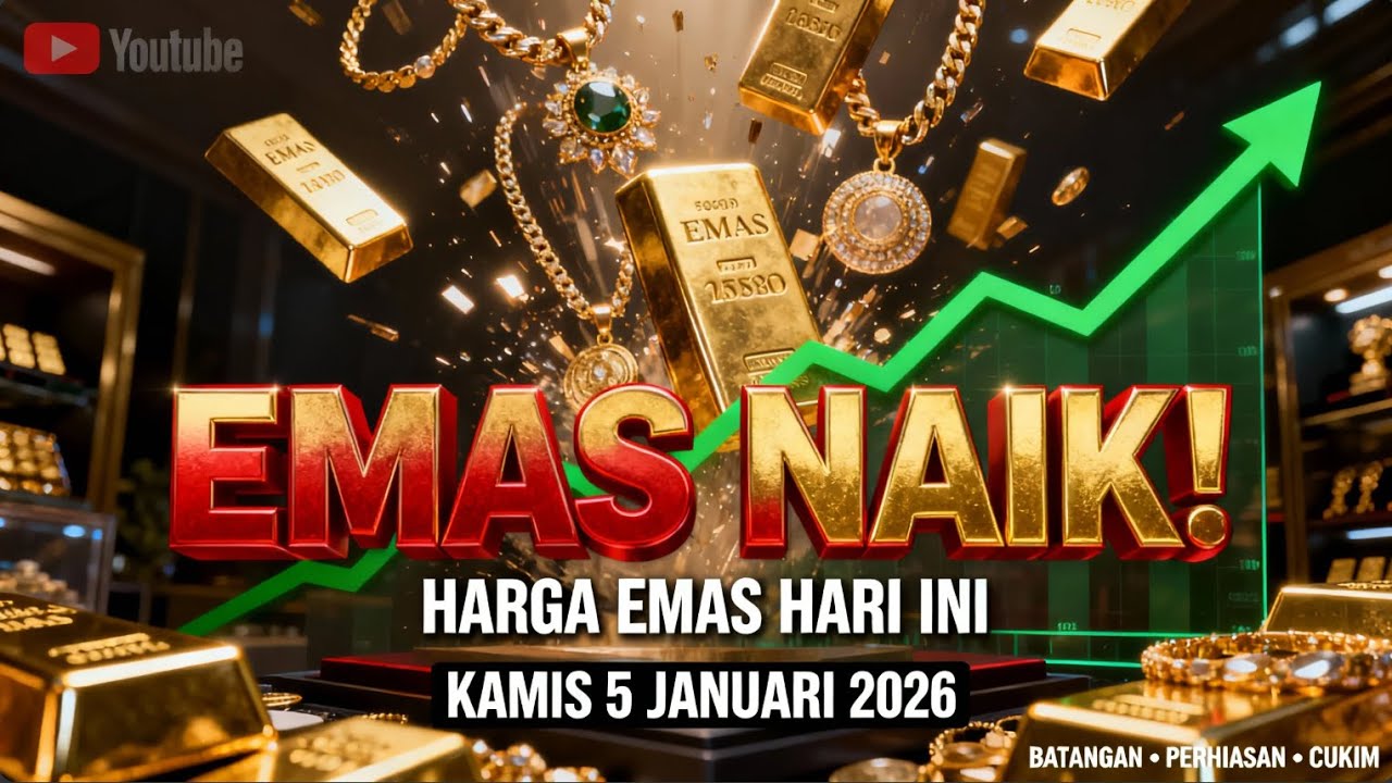 Harga Emas Hari Ini Kamis 5 Februari 2026 Terbaru | Antam Naik, Buy Back & Perhiasan Lengkap
