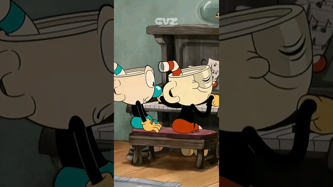 Xicrinho mostrando seu talento com piano 🤩🤣 - The Cuphead Show #shorts