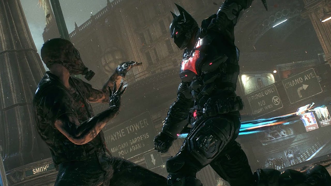 Batman Arkham Knight Brutal Batman Beyond Combos & Free Roam