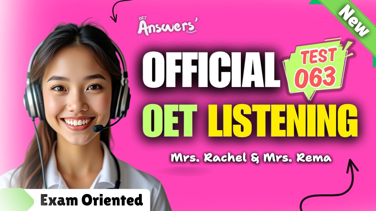 Образец аудирования OET для медсестёр и врачей | 20.11.2024 #oet #oetexam #oetnursing #oetlisteni...