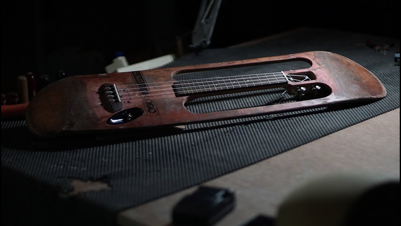 Skateboard ukulele - the making - part1