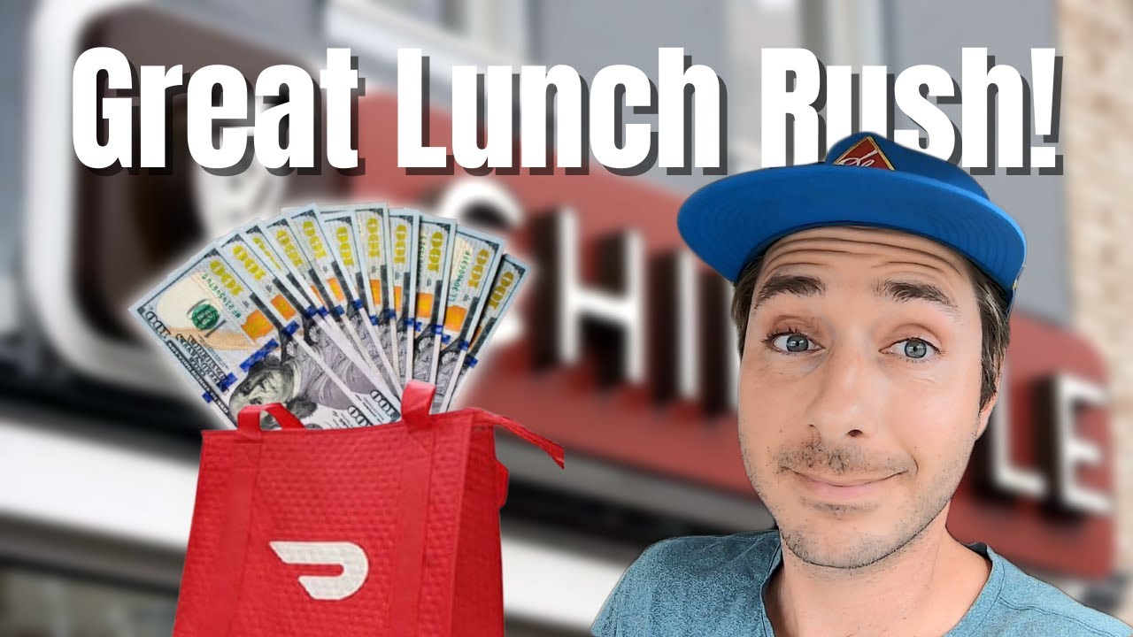 I Made HOW MUCH Per Hour During This Lunch Rush?! - Doordash Dasher Ride Along Challenge