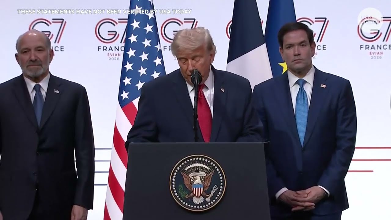 Полная речь Трампа на G7: президент говорит о сделке с Ираном, партнерстве с Израилем, войне Росс...