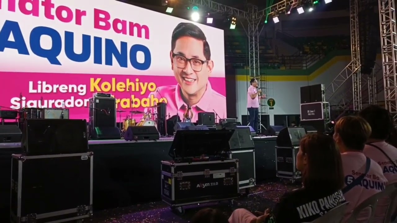 Former VP Leni Robredo is with the independent campaign of Bam Aquino and Kiko Pangilinan