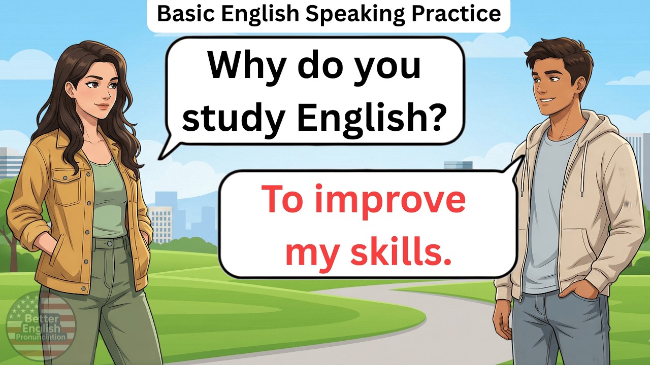Basic English Speaking Practice | English Conversations & Better Pronunciation