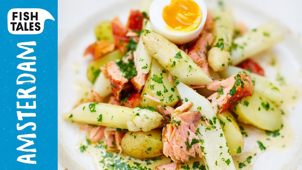 Hot Smoked SALMON & Asparagus | Bart van Olphen