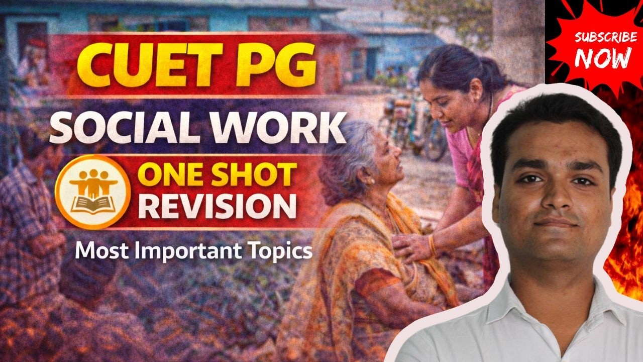 CUET PG Social Work | One Shot Revision | Most Important Topics