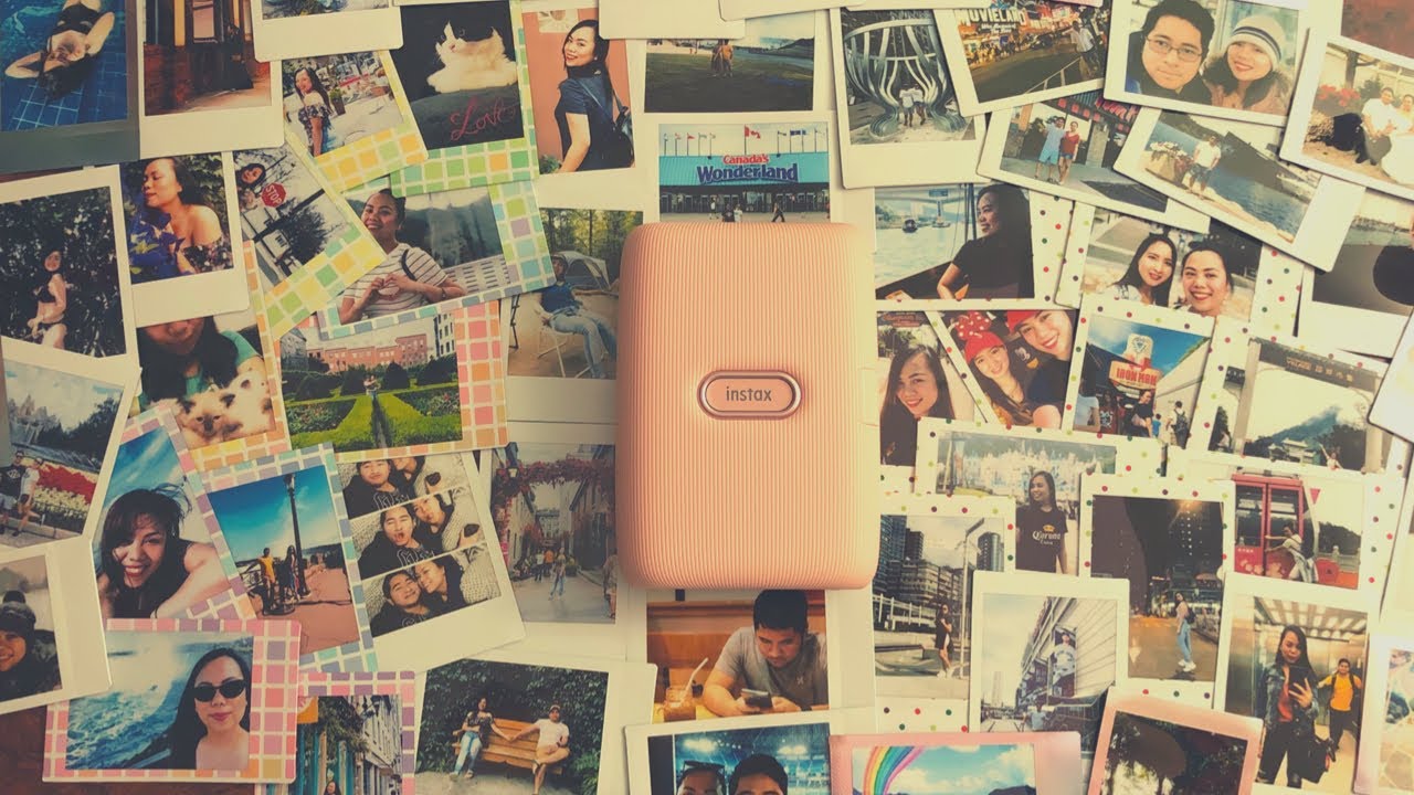 I print 100 polaroids in one day🙊 |ft. #instaxminilink (smartphone printer)