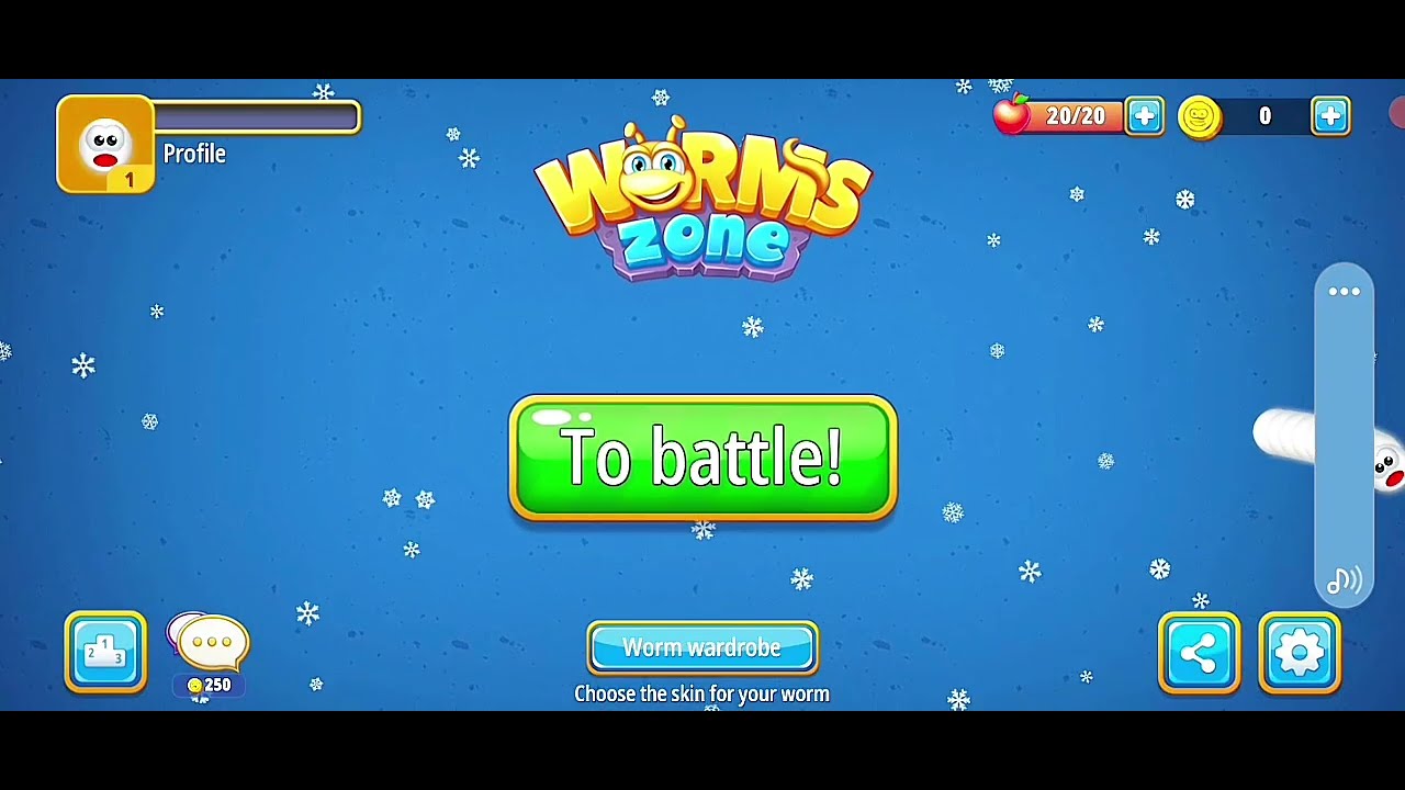 Worm. Zone noob to pro king me 50 kill iam big part 2