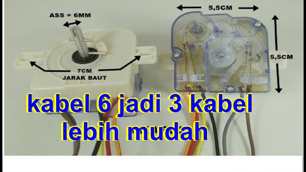 cara rubah timer 5 kabel jadi 3 kabel dgn pungsi yg sama