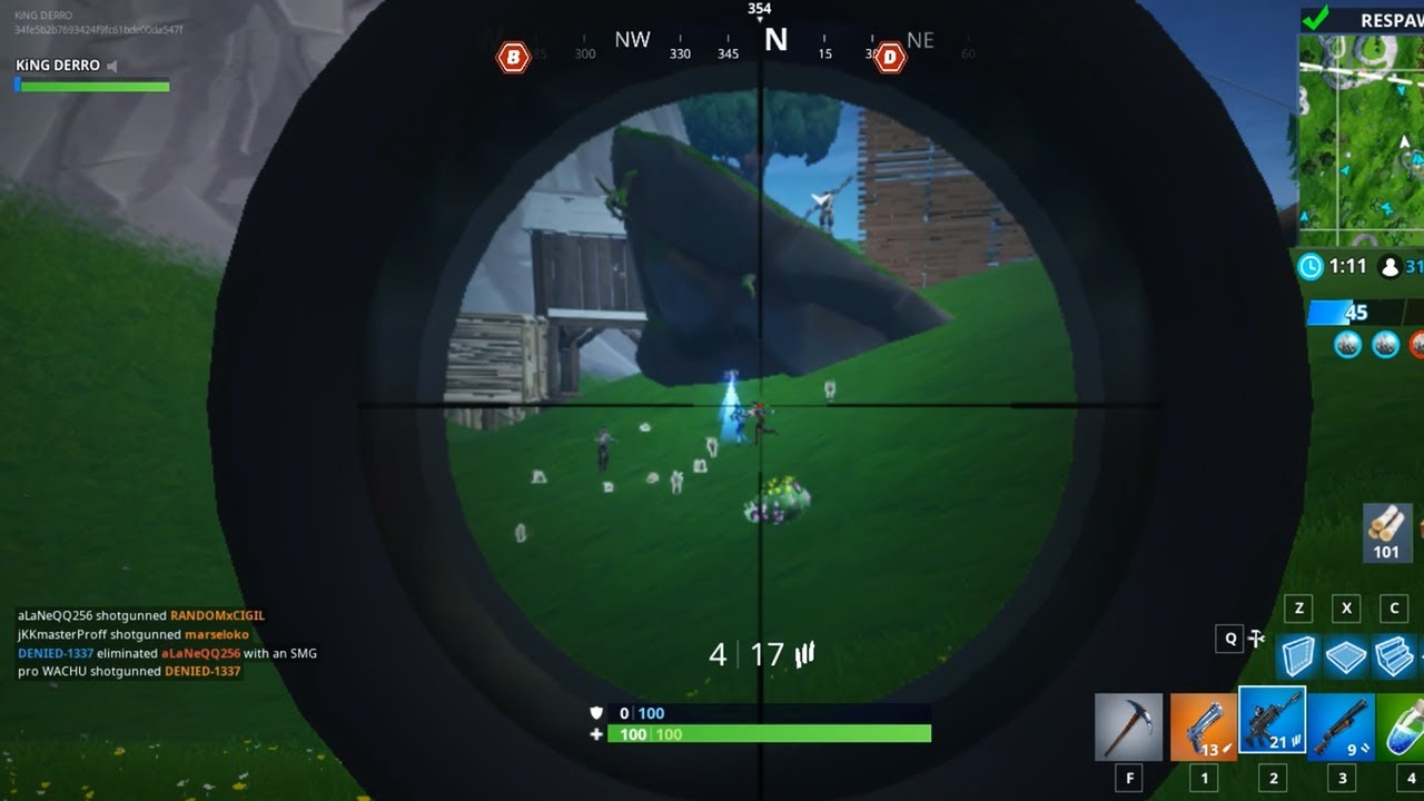 Fortnite Battle - NOOB SNIPER vs PRO vs HACKER, Fortnite Battle Royale!
