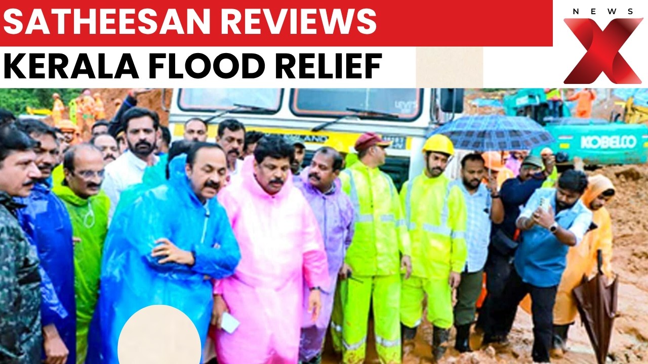 V.D. Satheesan Reviews Kerala Flood Relief, Announces Aid And Desilting Demand Measures | NewsX