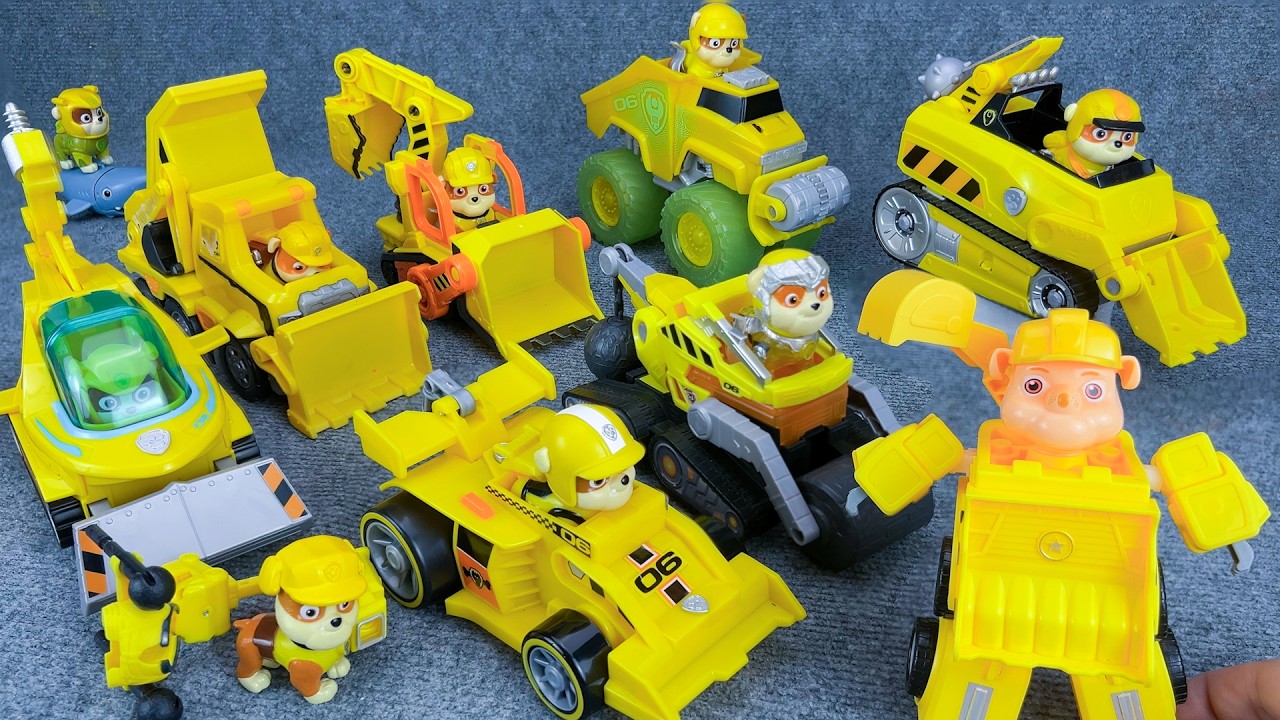 Paw Patrol Toys Unboxing ASMR | Paw Patrol Construction Team Transformation 🚀🐾🎁
