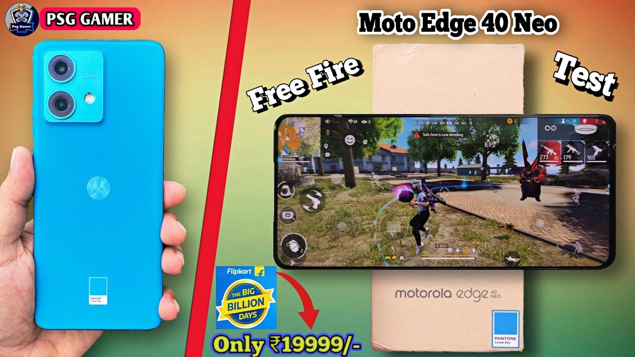MOTO Edge 40 Neo Unboxing With Free Fire Test || MOTO Edge 40 Neo Heating + Battery Drain Test..