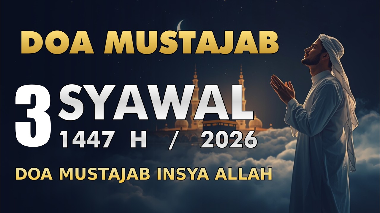 DOA MUSTAJAB 3 SYAWAL 1447H | Lirik Arab dan Terjemah