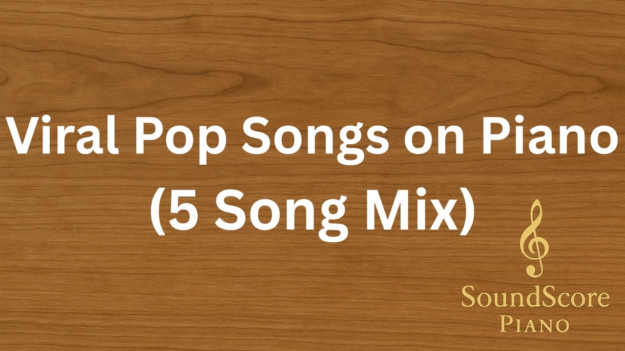 5 Viral Pop Songs on Piano 🎹 Instrumental Medley | Piano Tutorial + Sheet Music