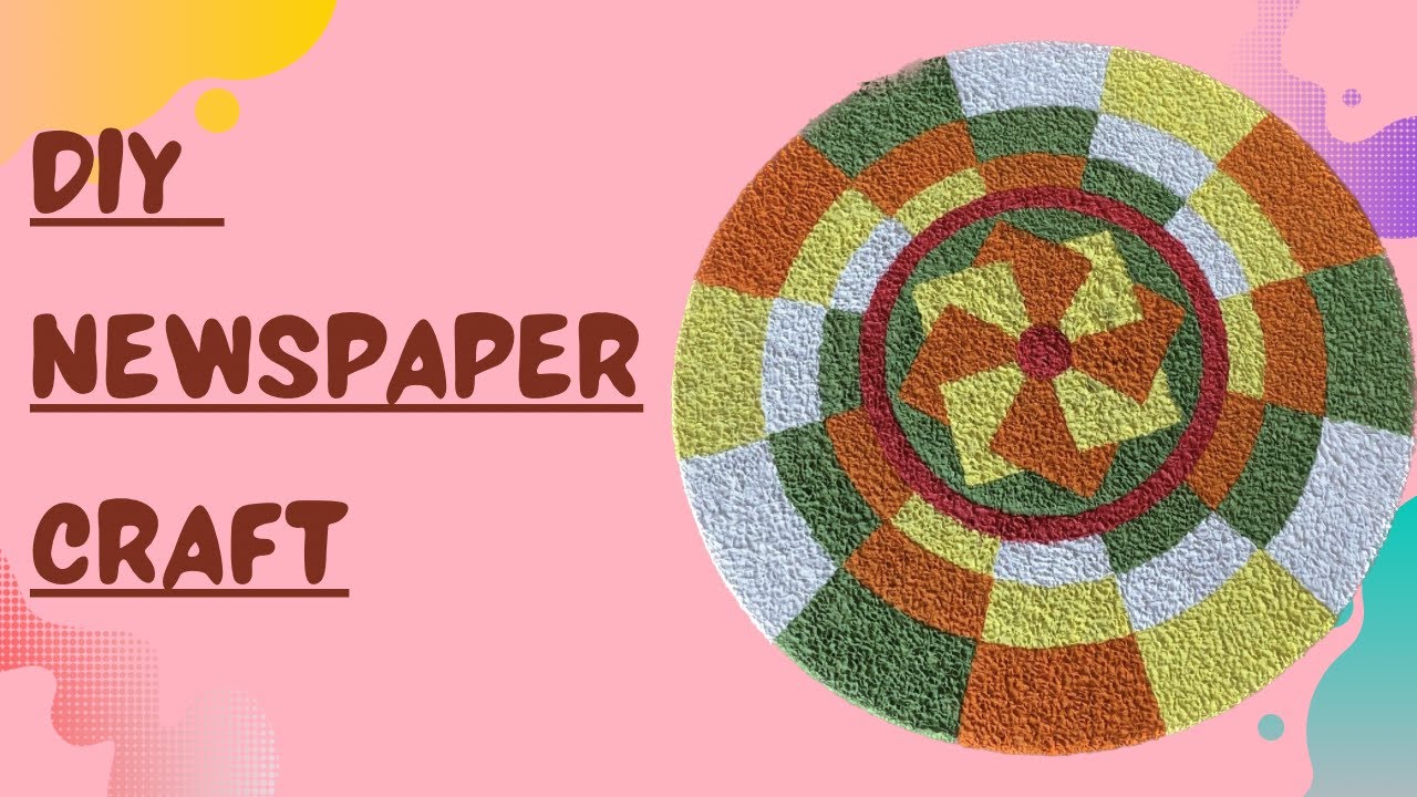 DIY Newspaper Craft// Best Out Of Waste Newspaper Craft #Simply_art_n_craftshala