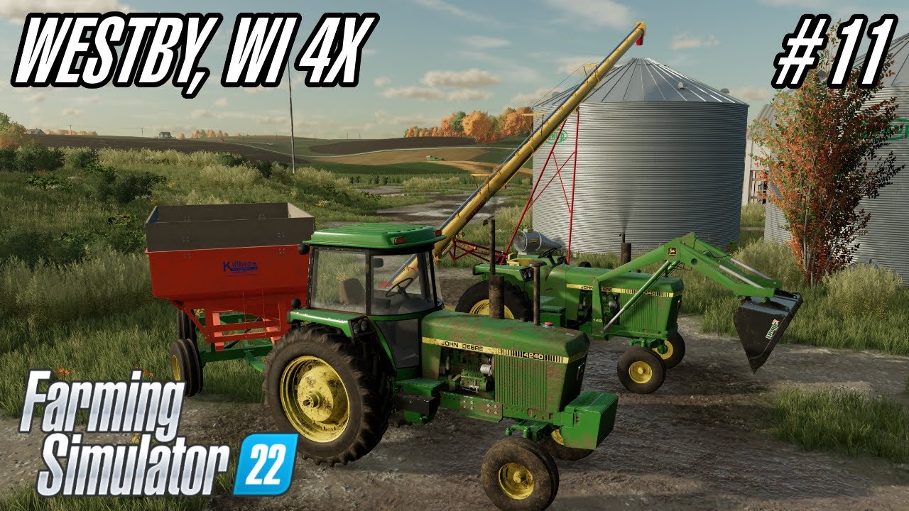 Soybean harvest has begun on Westby WI 4x - EP11 - Farming Simulator 22
