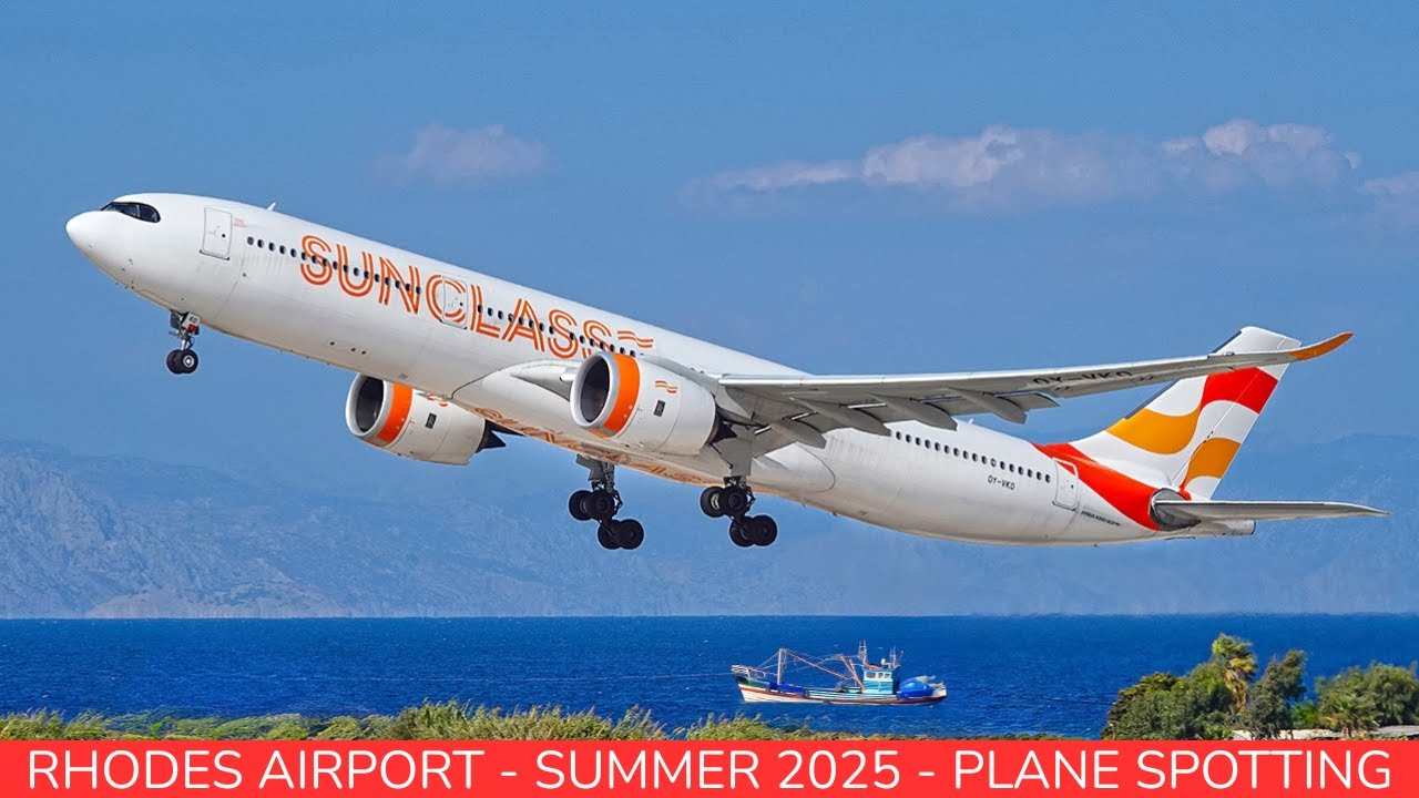 RHODES AIRPORT | Awesome Plane Spotting  | Greece | Summer 2025 | Take off and Landings