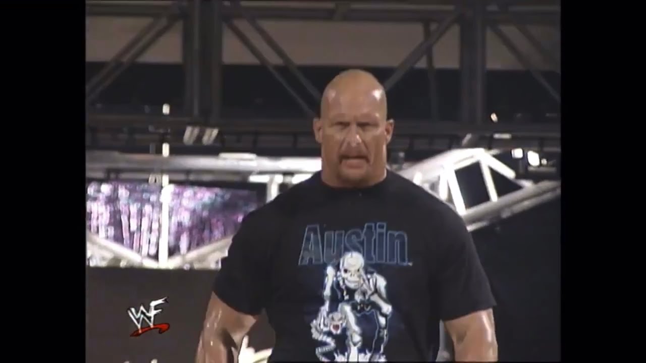 Stone Cold Steve Austin If You Have Guts To Come Out Here N Stand Before Vince McMahon Come On Down