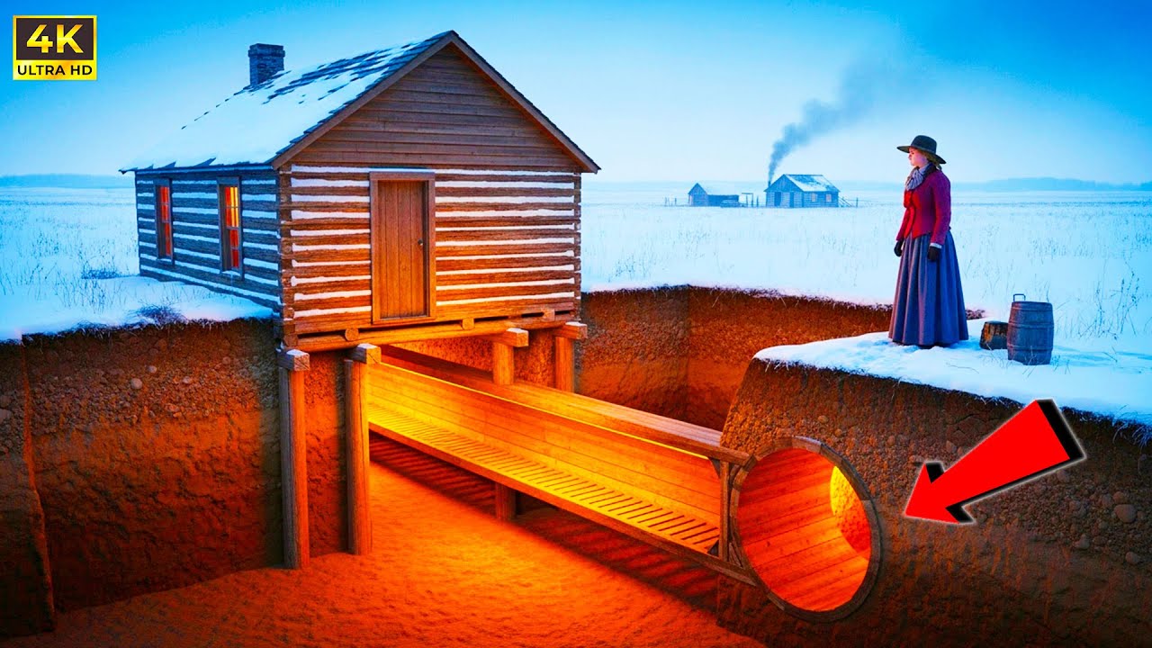 Everyone Called Her Tunnel a Waste of Labor — Until Her Cabin Stayed Warm While Theirs Froze