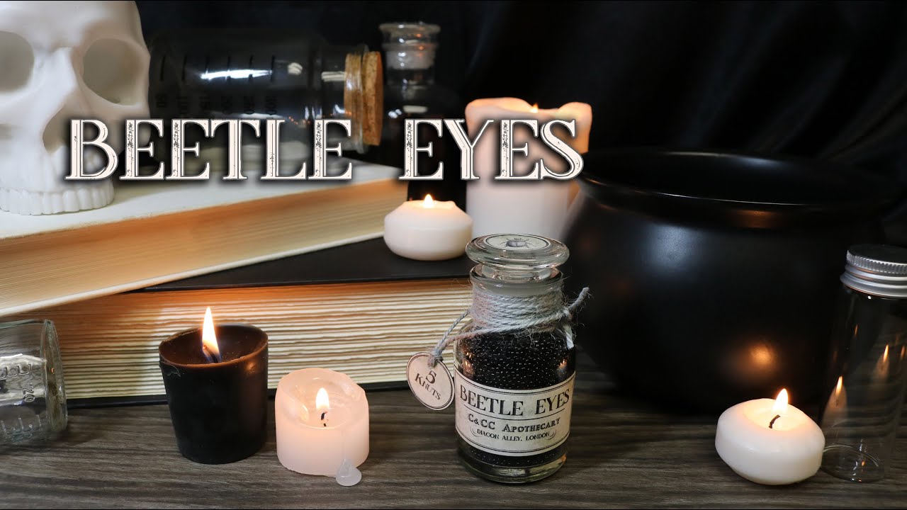 Beetle Eyes : DIY Prop : Halloween Prop Potion Bottle : Potion Ingredient : Harry Potter Inspired