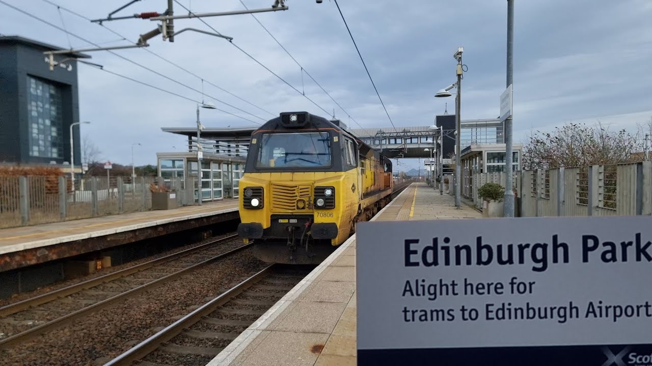 Trains at Edinburgh Park 2