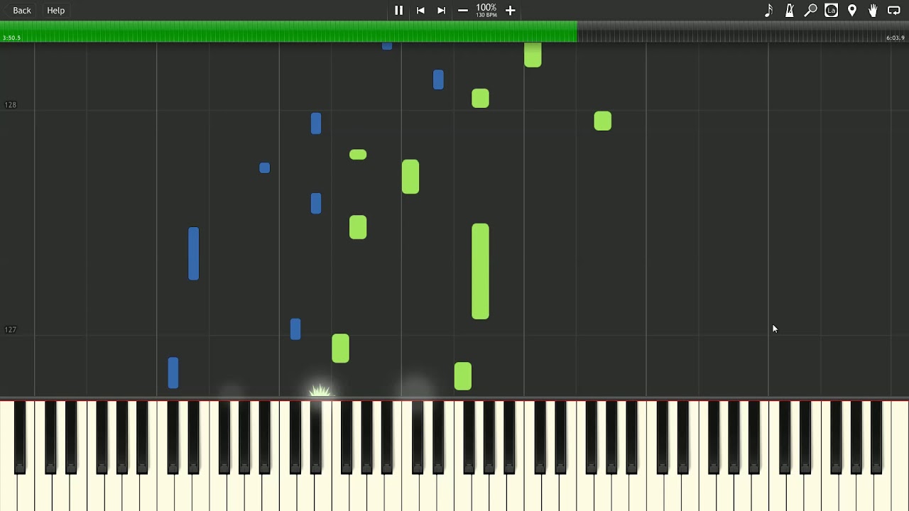 Jean-Michel Blais - roses (Synthesia Tutorial)