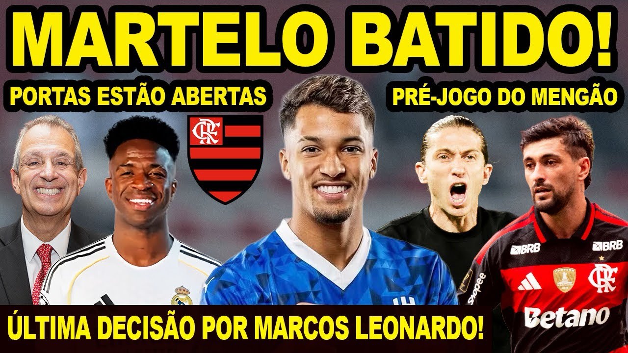 SAIU AGORA! FLAMENGO ACABA DE DECIDIR SOBRE CONTRATAÇÃO DE MARCOS LEONARDO! PRÉ JOGO MENGO X VITÓRIA