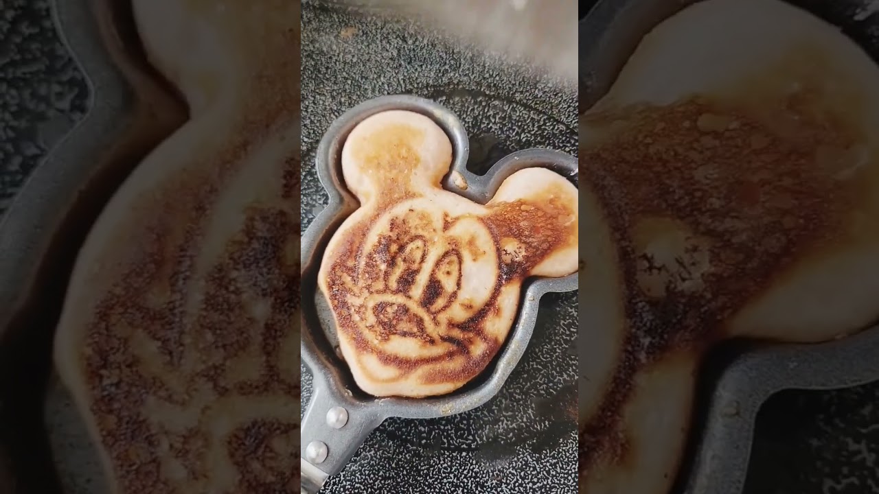 Make Mickey Mouse Pancakes With Me #morning #breakfast #shorts