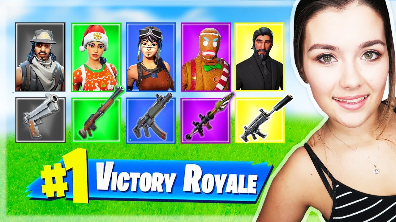 LOSOWY RZADKI SKIN CHALLENGE | Fortnite