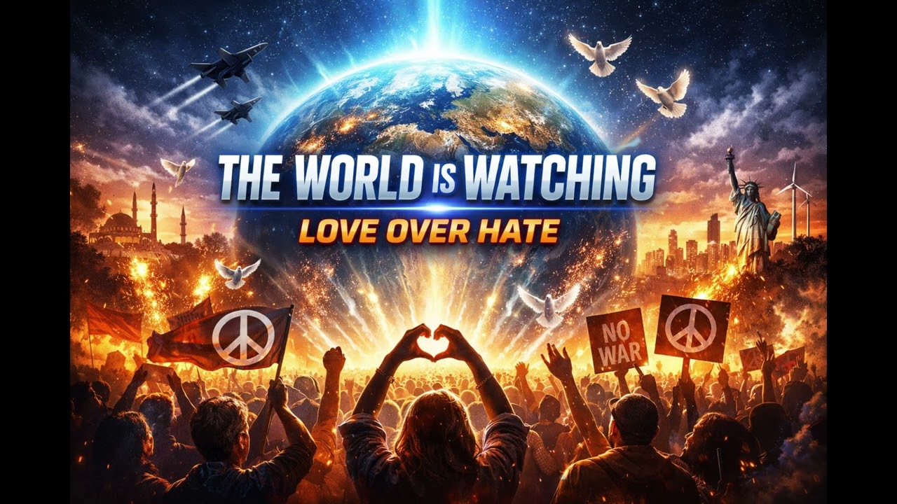 THE WORLD IS WATCHING — Love Over Hate 🌍 | Peace Anthem | Trance x Festival EDM Protest Song