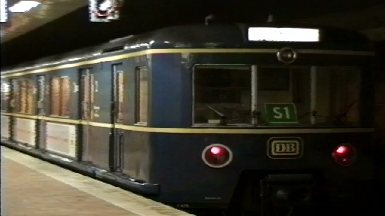 S-BAHN HAMBURG Mitfahrt BR 471 / Et 171 Ohlsdorf - Barmbeck - Berliner Tor - Hauptbahnhof 9.12.1995