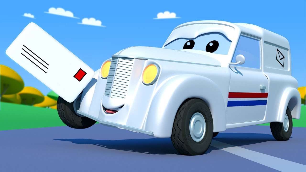 Troy The Train - Peter The post car 2 - Car City ! Train Cartoon for children