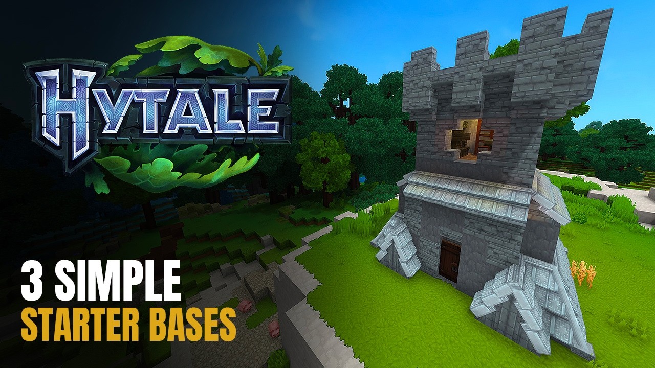 Hytale – 3 простых стартовых базы (легкие варианты для начала игры)