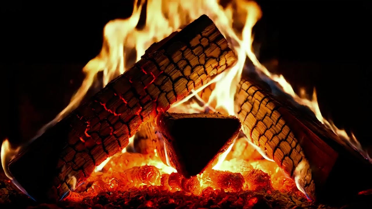 Warm Fireplace Sounds for a Cozy Evening