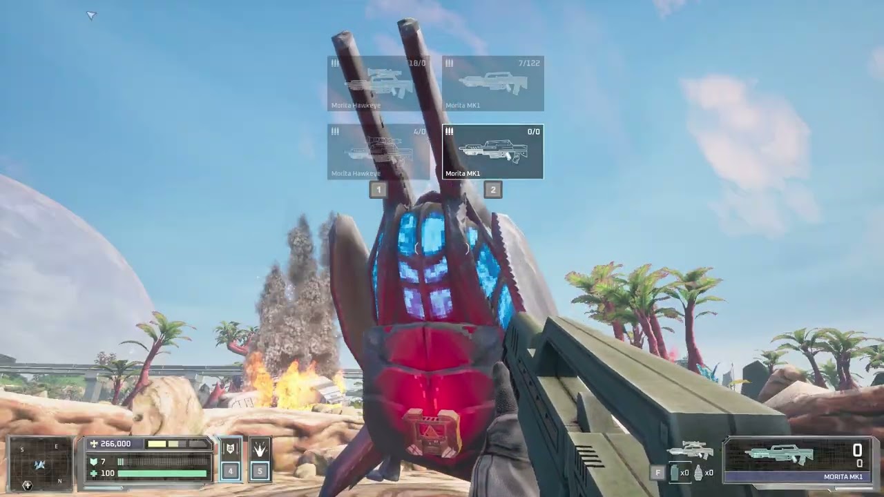 playing Starship Troopers  Ultimate Bug War! Demo